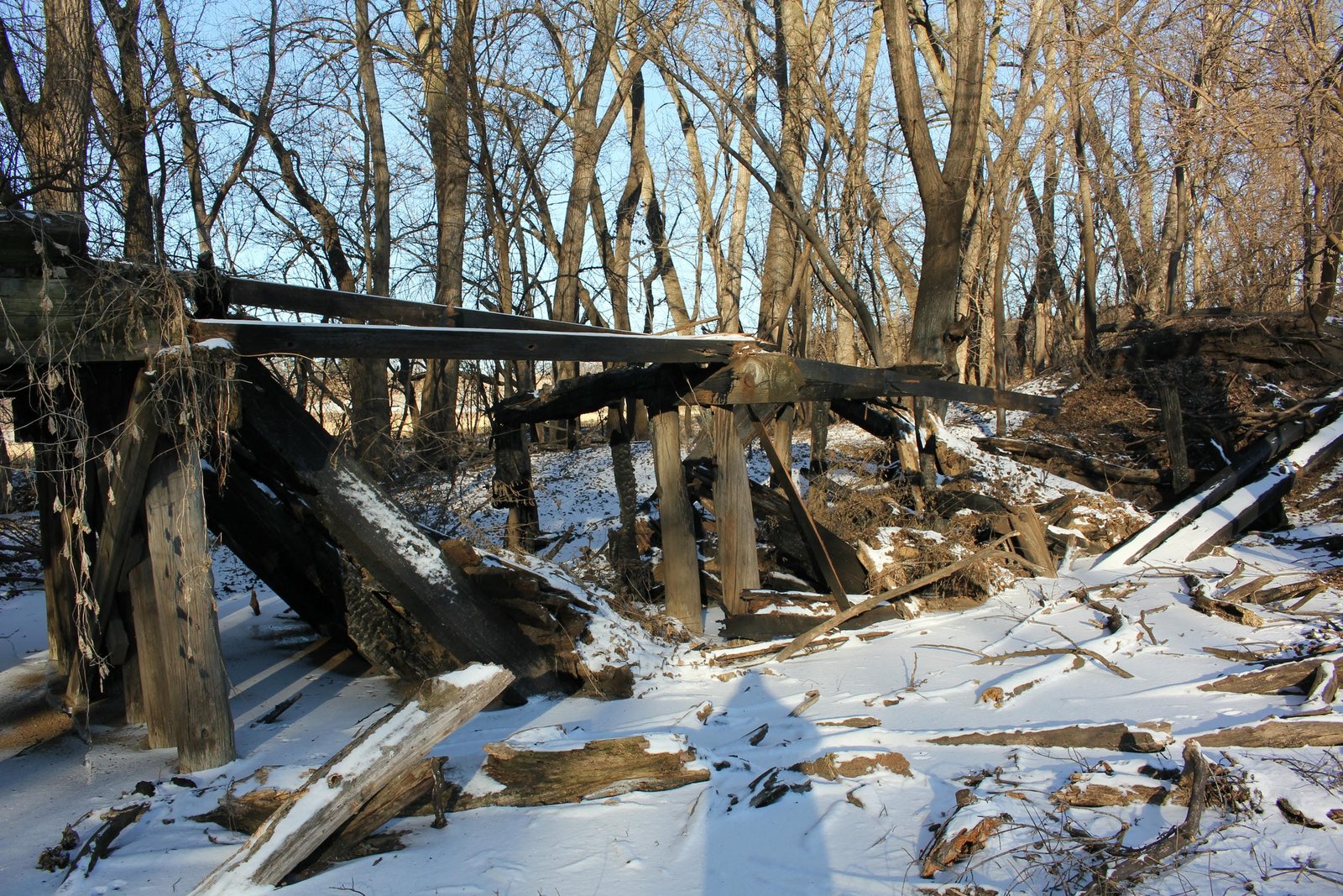 Remains of north approach